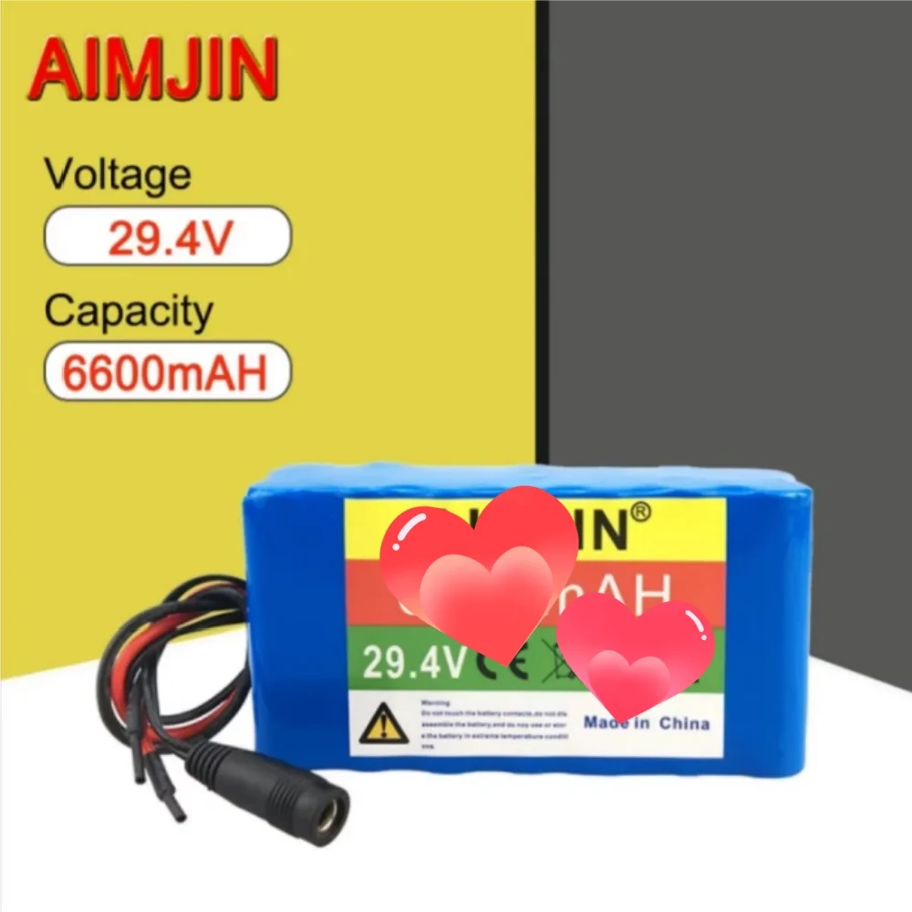 7S2P 29.4V 6600mAh 18650 Lithium Ion Battery for Transportation Equipment Outdoor Power Supplies