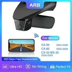 For Mazda CX-50 CX50 2022-2026 Original Fit 4K Dash Camera, for CX-60 CX60 2022-2026 & CX-30 CX30 MX-30 MX30 2024-2026,ARB DVR