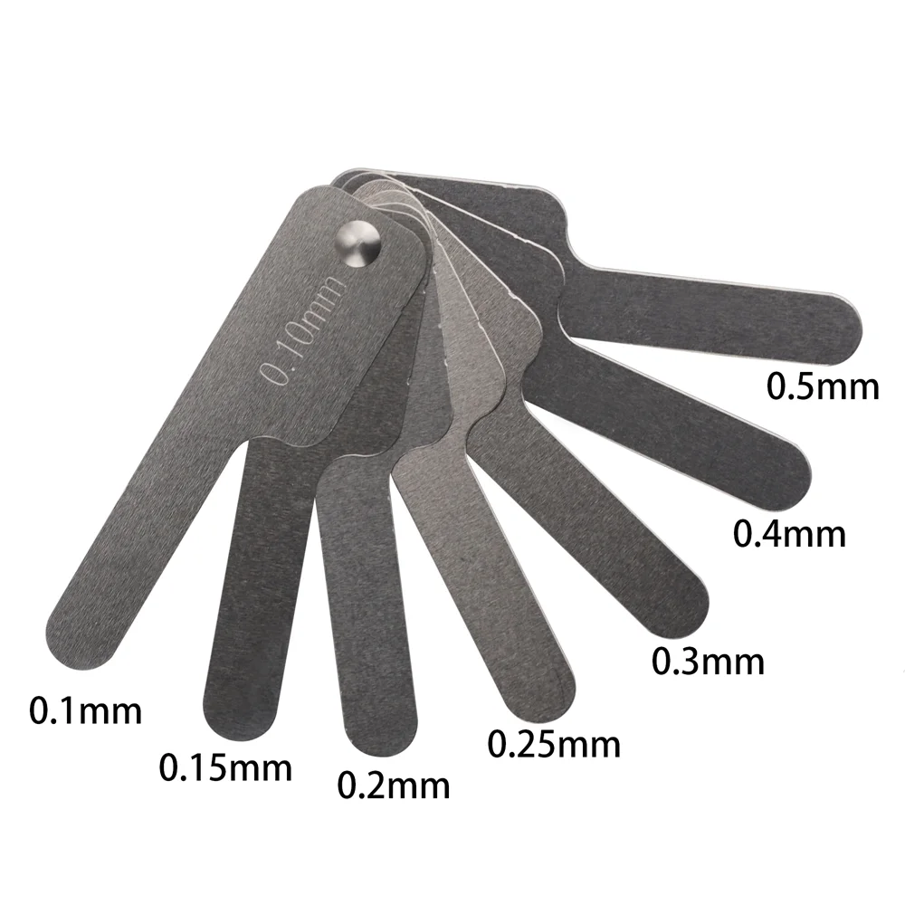 JUMTOP 7Pcs Dental Interproximal Reduction Gauge Ruler Tooth Gap Measure Reciprocating IPR System Orthodontic Instrument