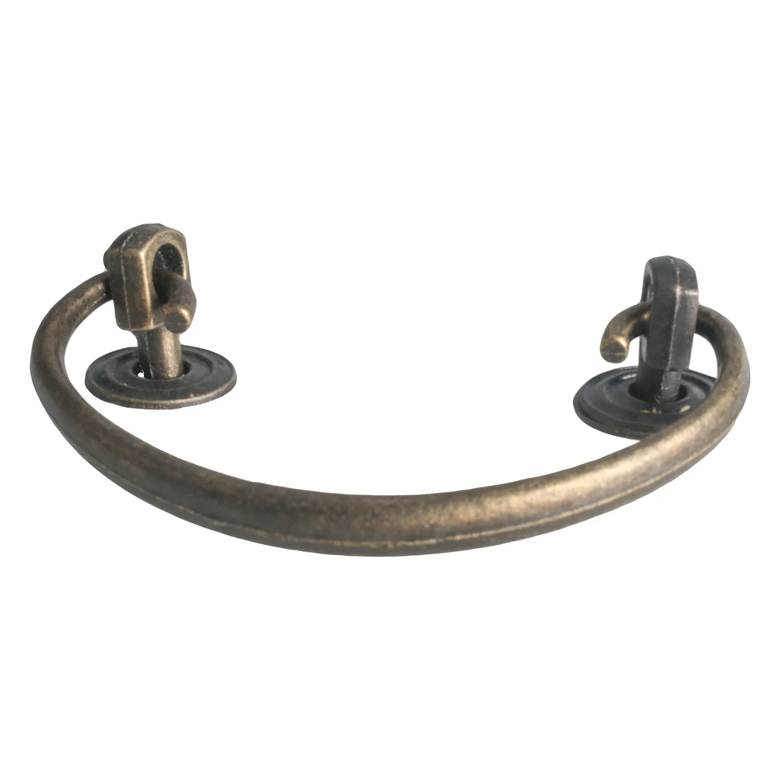 Handle Zinc Alloy Semi-circle Retro Drawer Cabinet Handle Hole Distance 68mm