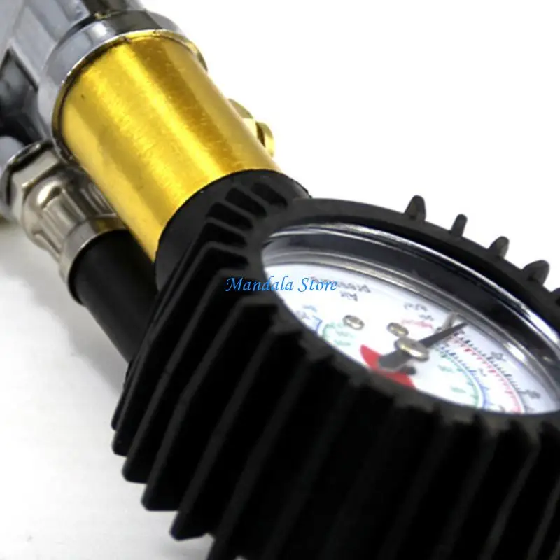 U2JC Handhled Tyre Inflator Gauge Tyre Deflator & Inflator with Pressure Gauge 220 PSI Tyre Pressure Monitor Tester