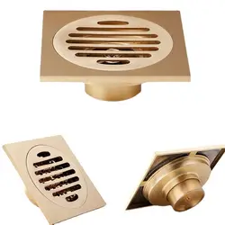 New All Copper Anti-odor Bathroom Drainage Floor Shower Drain Bathtub Shower Drainer Waste Floor Drain