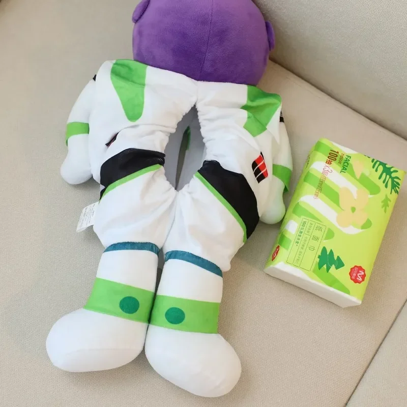 Disney Buzz Lightyear Alien Doll Tissue Box Cute Soft Cartoon Paper Case Home Car scatole di carta Hanging portatovaglioli per seggiolino auto