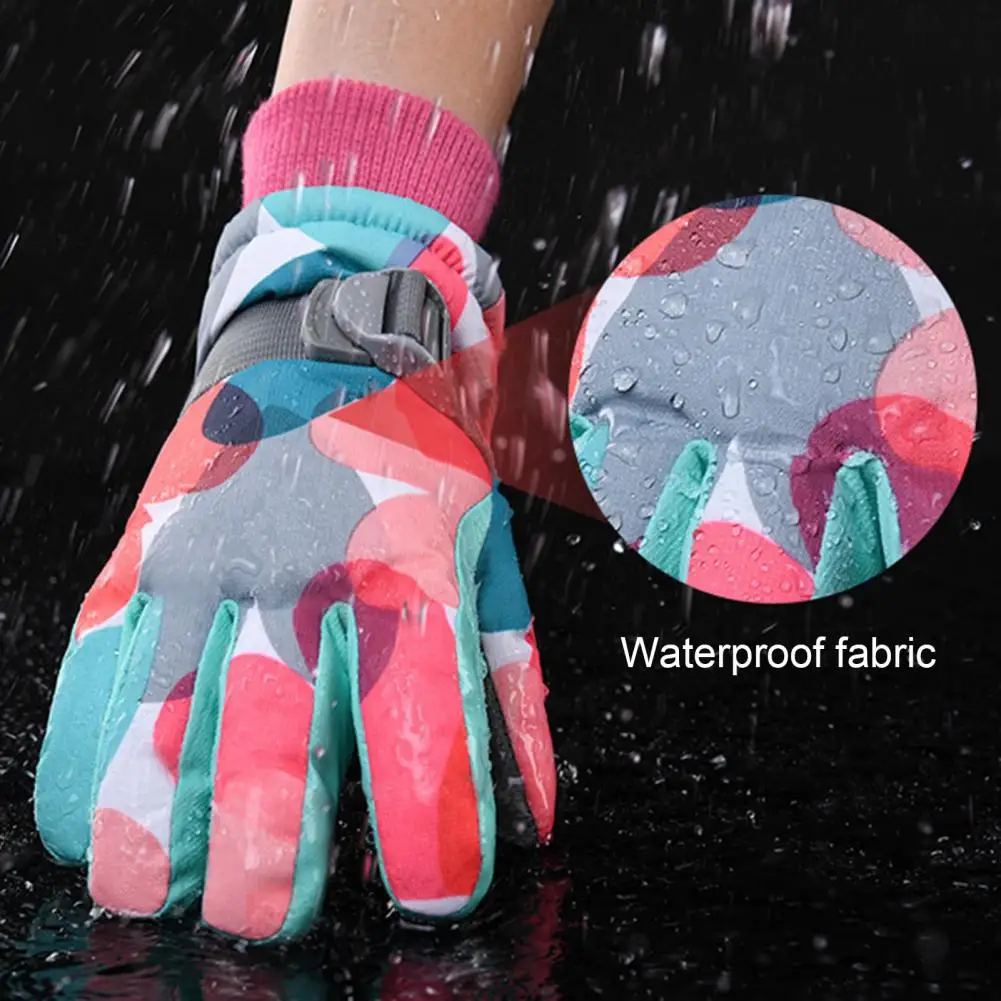 Guantes gruesos térmicos de invierno para hombres, mujeres, adultos y niños, guantes cálidos para esquiar, ciclismo y nieve, manopla Polar a prueba