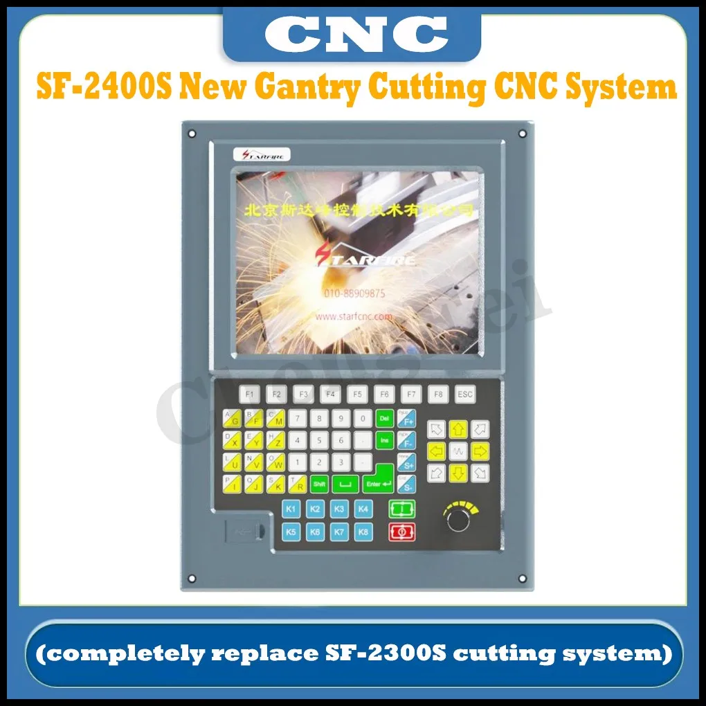 SF-2400S CNC controller, 2-axis plasma cutting controller, flame cutting motion controller system, completely replace SF-2300S