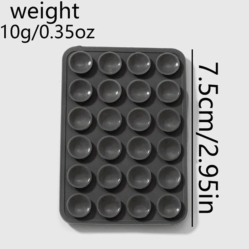 Silicone Suction Phone Holder Mat Multifunctional Suction Cup Wall Stand Multifunctional Suction Cup Wall Sta…Square Anti-Slip S view 2
