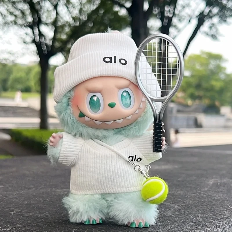 15 17cm For Labubu Doll Advanced Fashion Designer Brand Clothes Tennis Sports Set Sweater Clothing Sitting Party Game Toys Gifts