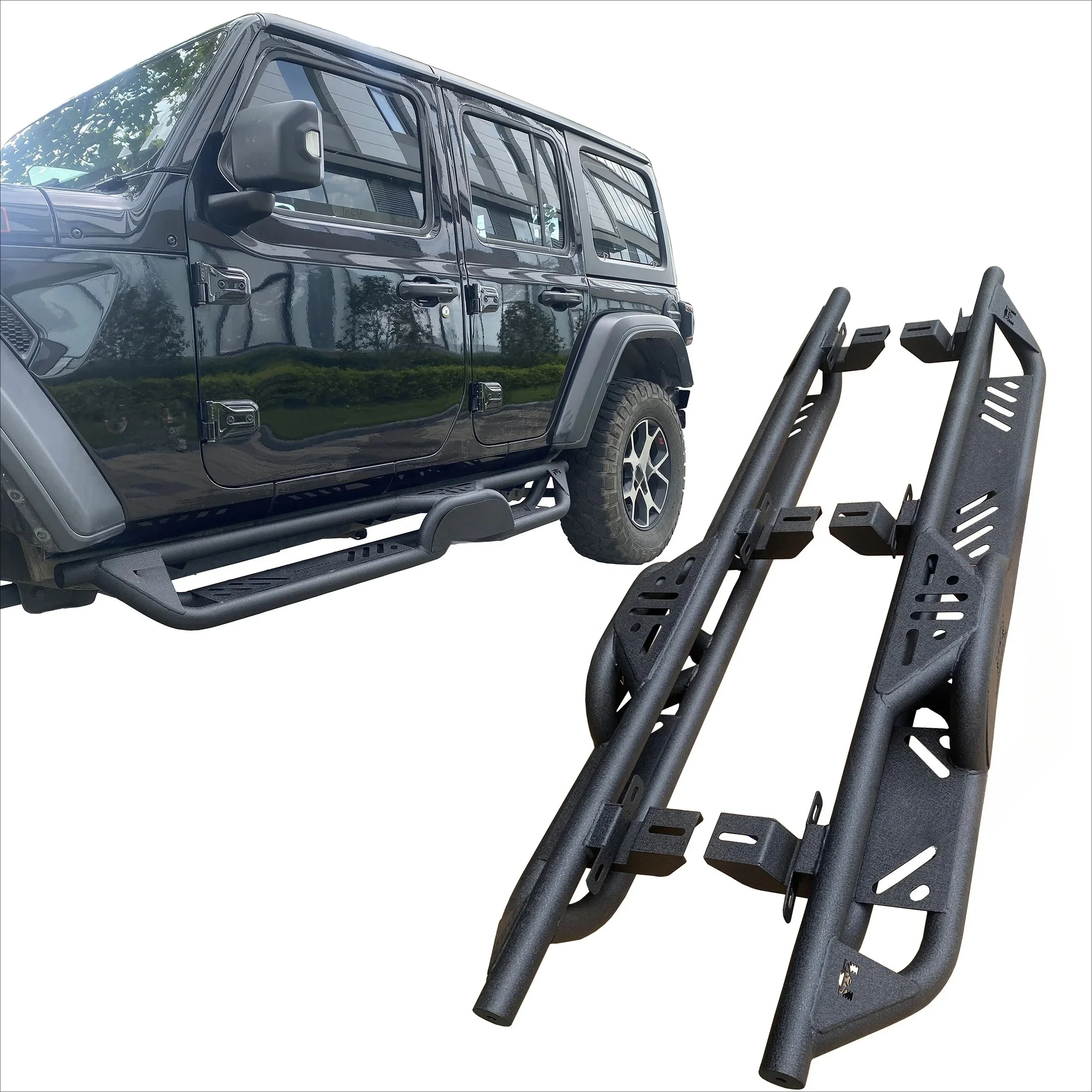 

Running boards side step for jeep wrangler jl jlu 4 door 2018-2024