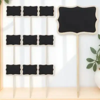 10pcs Standing Message Board Mini Blackboard Lightweight Chalkboard Signs For Table Number Name Cards Wedding Christmas Kids