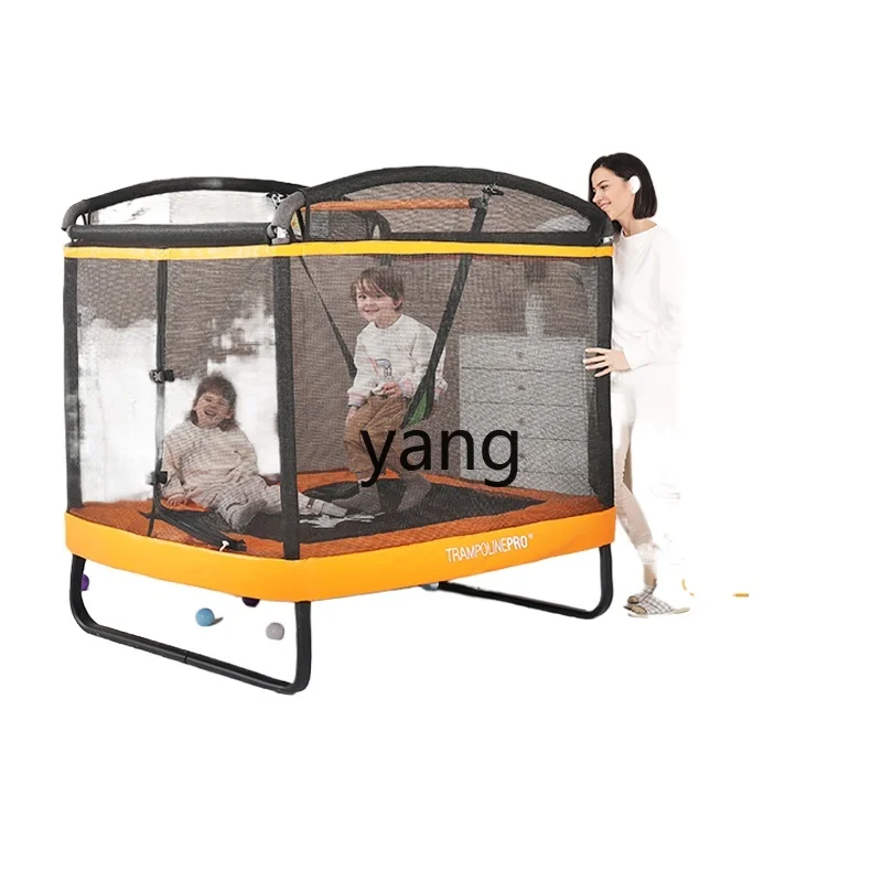 L'm'm Rectangular Children Swing Children's Indoor Kindergarten Trampoline Adult Outdoor Household Square Trampoline