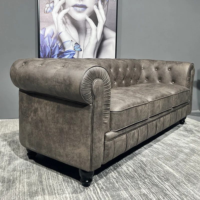 شقة صغيرة من القماش الأمريكي الفاخر من TTLight وأريكة الإفطار ذات صف مستقيم من الأثاث الحديث #6