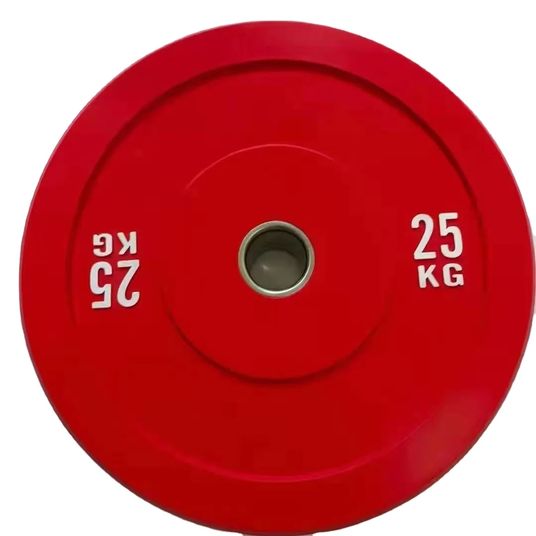 

Wholesales Gym Workout Barbell Weight Lifting Discs Competition Barbell Weight Plates KG Rubber Bumper Plates
