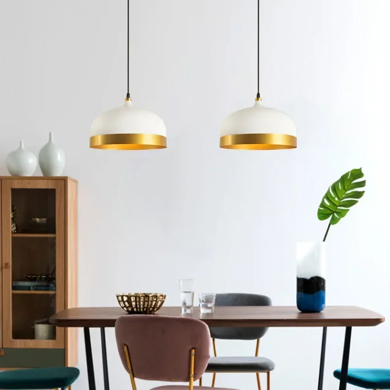 Nordic Modern Minimalist Chandelier Restaurant Bedroom Bedside Bar Milk Tea Shop Lighting Single Head Dining Table Lamps