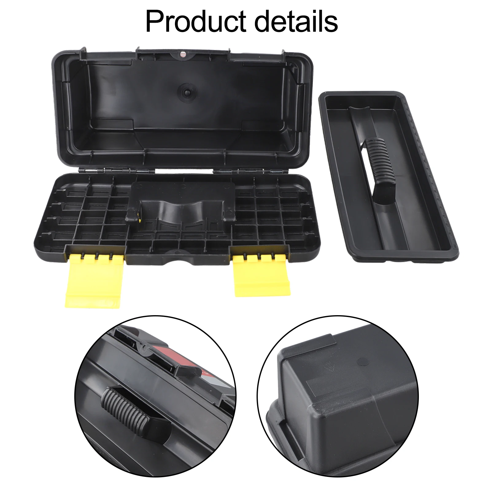 Job Sites 10 Inches 10 Inch Toolbox Electrician Carpenter Compact Design Dual Layer Organization Lightweight Design