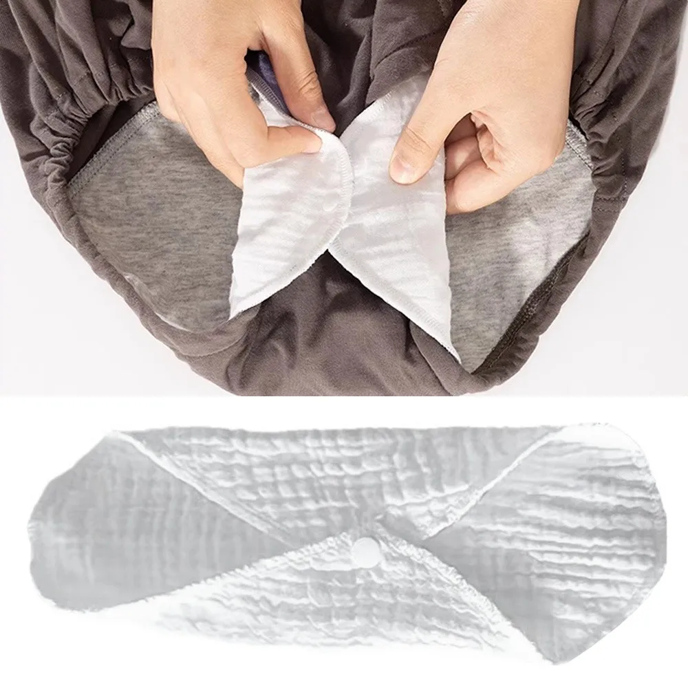 Durable Cotton Adult Diaper Reusable Hygiene Feminine Hygiene Pad Comfort Washable Prevent Urine Leakage