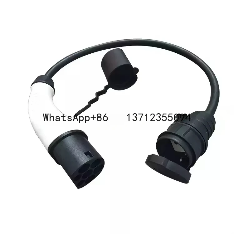 Type 2 to Schuko socket adapter IEC 62196 to Female Plug  Charging Cable Electrical Plug CE connector 16A