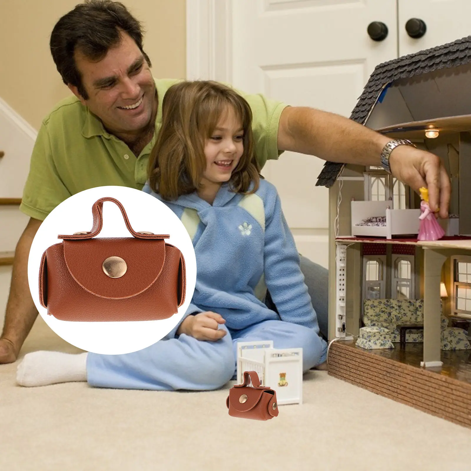 

Миниатюрная сумочка ручной работы для малышей, открывающаяся, подарок, украшение для спальни, аксессуар для девочек