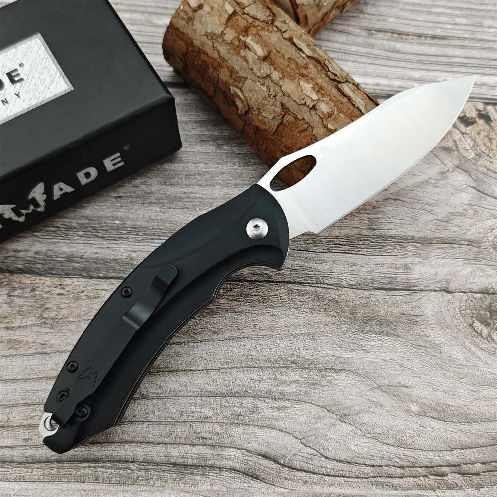 Black Hunting BM 818 Folding Knife D2 Blade T6 Aluminium Handle Hiking Portable Tool Survival Military Combat Portable Knives