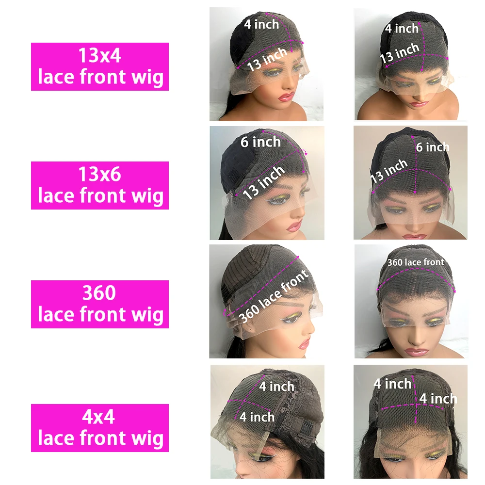 Body Wave 360 Lace Frontal Wig Pre Plucked Human Hair Wigs For Women Brazilian 34 32 30 Inch Loose Deep 13x4 13x6 Lace Front Wig