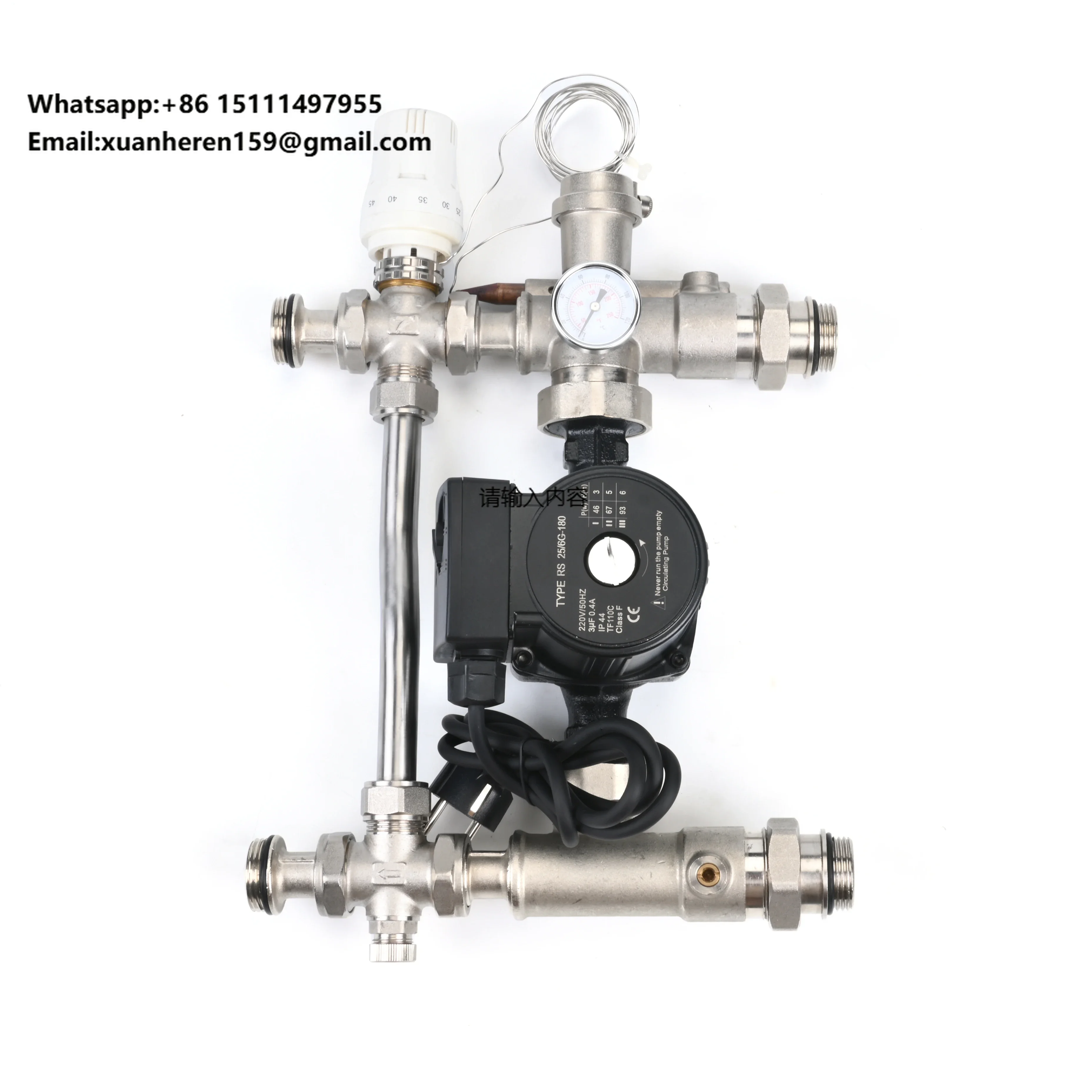 Water Heating Manifold Pump with Mixing Valve Balls and Temperature Head with Factory Direct Price