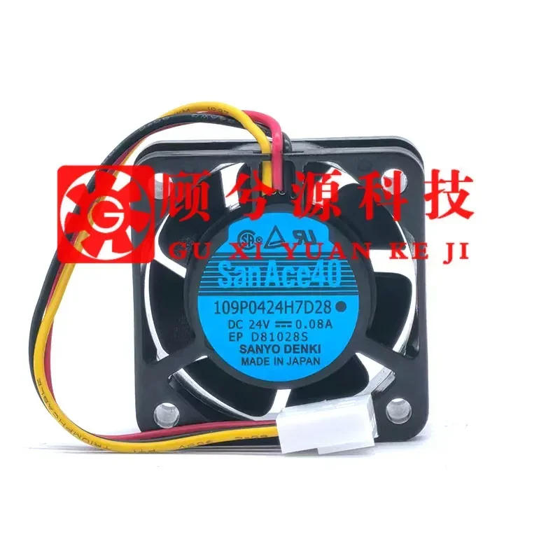 for San Ace 40 109P0424H7D27 D28 24V 0.08A Cooling Fan for Numerical Control Machine Tool Inverter