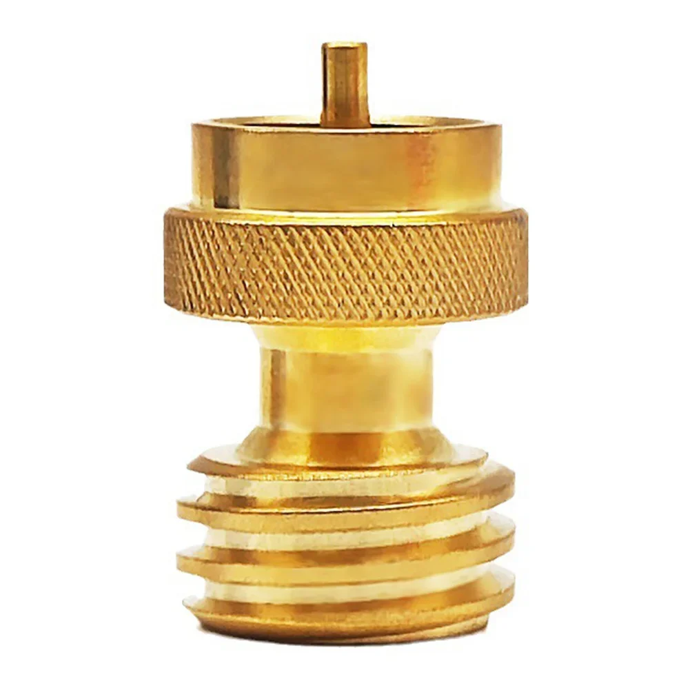 

Solid Brass Steak Saver Gas Grill Adapter Converter Protect Your 1 Pound Propane Grill Cylinder With Safety Function