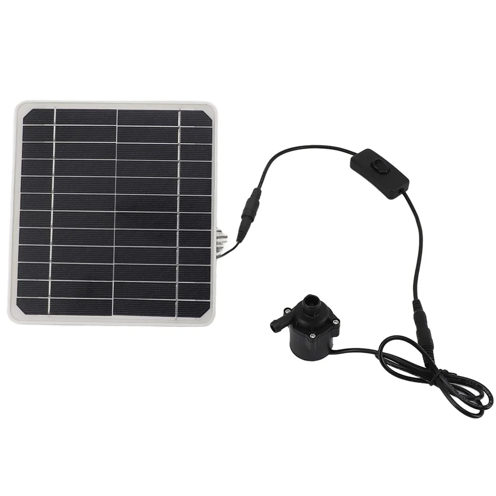 30W Solar Water Pump Kit Bracket DC12V Pump Voltage 6.5W Pump Power Monocrystalline Silicon For Irrigation Water Circulation