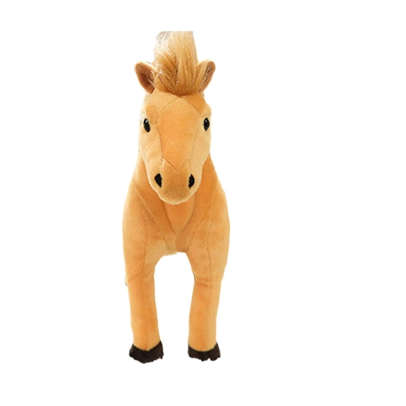 Cavalo desenhos animados animais pelúcia festa presente brinquedo escritório quarto travesseiro dropship