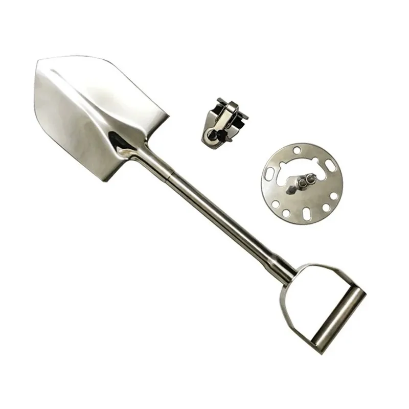 Portable Vehicle Emergency Spade Durable Stainless Steel Shovel for Snow Mud Sand Outdoor Adventure