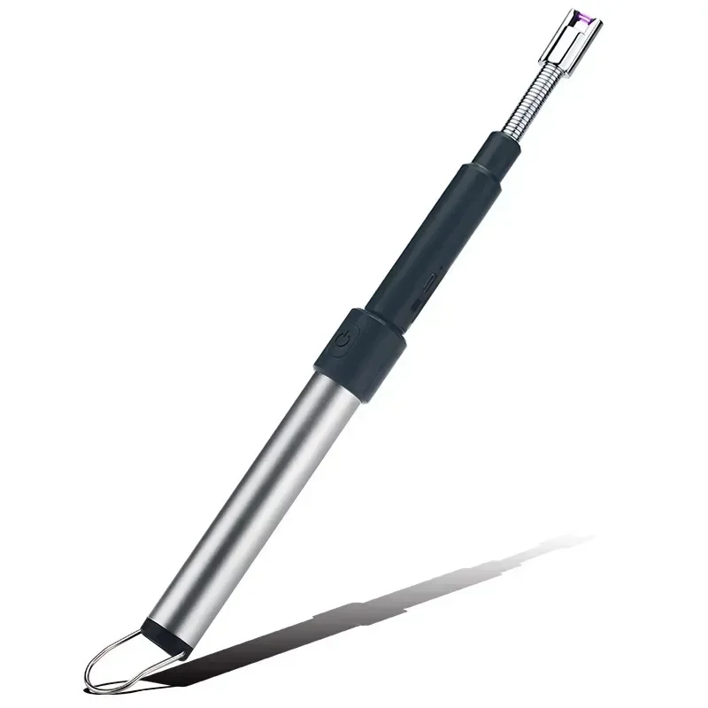 70CM BBQ-kaars USB-aanstekers Lange verstelbare oplaadbare keuken Winddichte sigarettenaanstekers Plasma gepulseerde krachtige boog