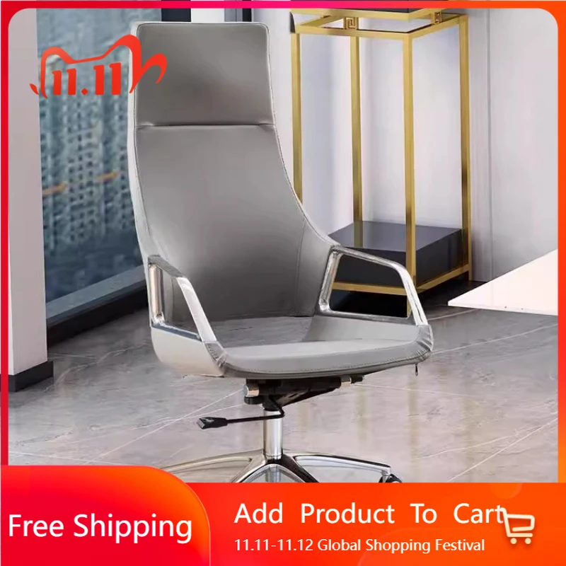 

Solid Luxury Office Chair Durable Rotatable Nordic Comfortable Office Chair Modern Comfy Cheap Metal Silla Gamer Home Furniture