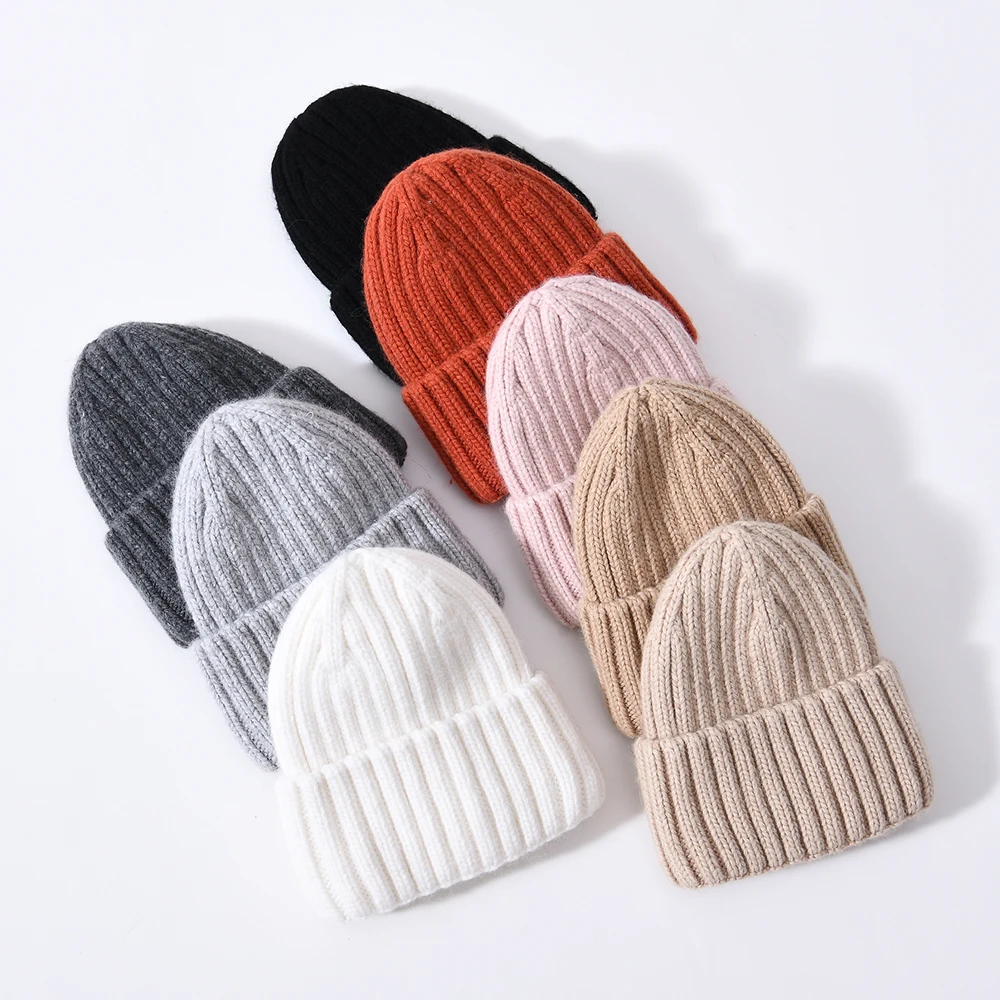 

Jxwatcher Winter Hats For Kids Thicken Cashmere Satin Bonnet Boy Autumn Warm Hat Girl Solid Color Casual Cap 2022 New Arrival