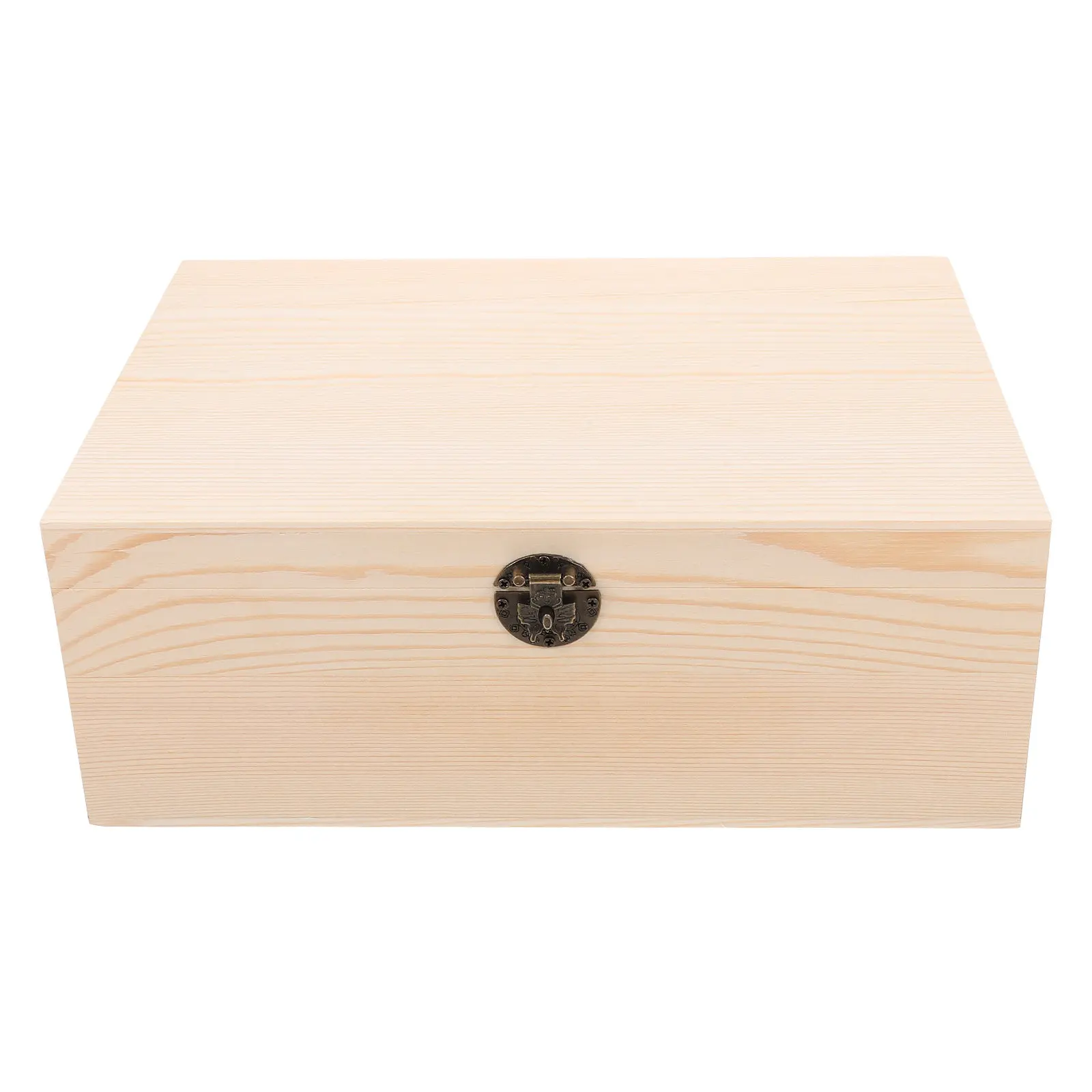 

Wooden Jewelry Storage Box with Lid Small Compact Rustic Wood Storage Box for Jewelry Earrings Rings Necklaces Bracelets Watches