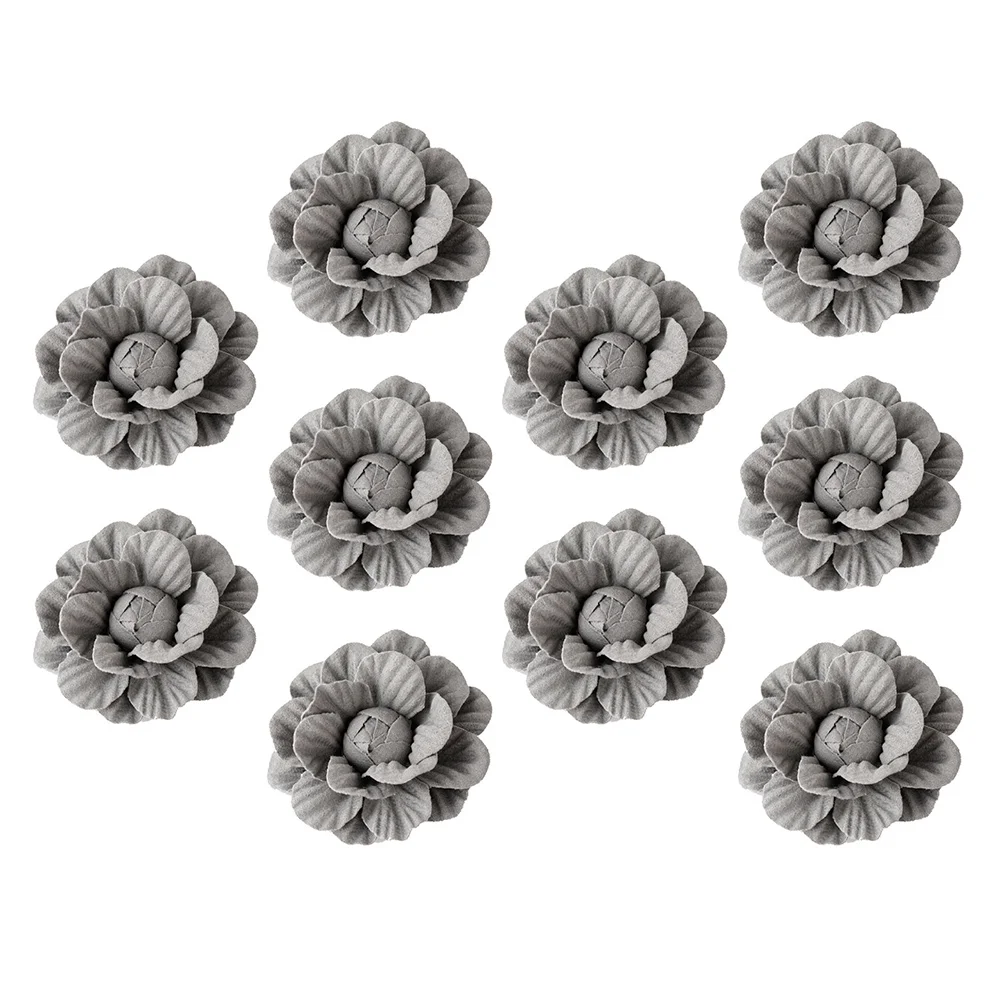 

Microfiber Camellia Flower Decor Accessories for Clothes DIY Fashion Headwear Hair Brooches Realistic Texture Petals Various