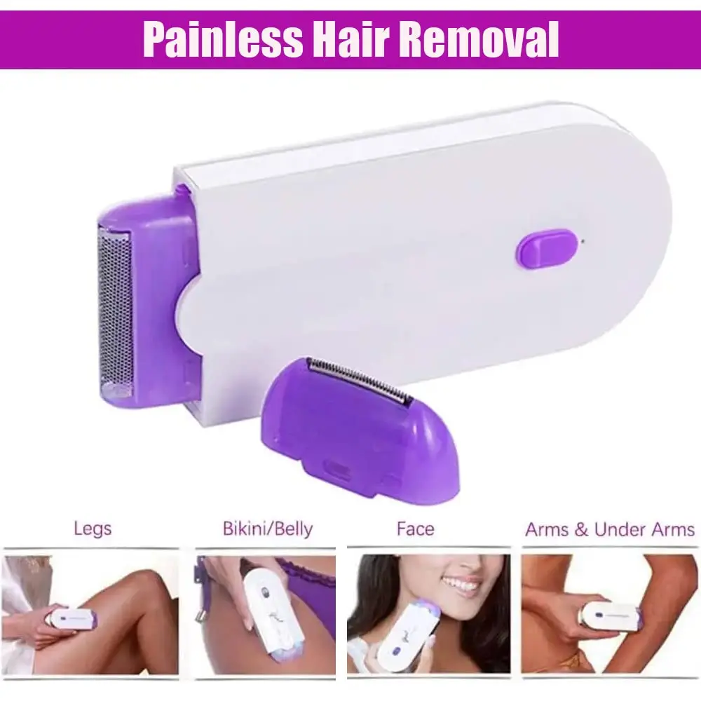 Barbeador elétrico de indução para mulheres, Bikini Charging Shaver, Body and Leg and Face Remove, Private Parts