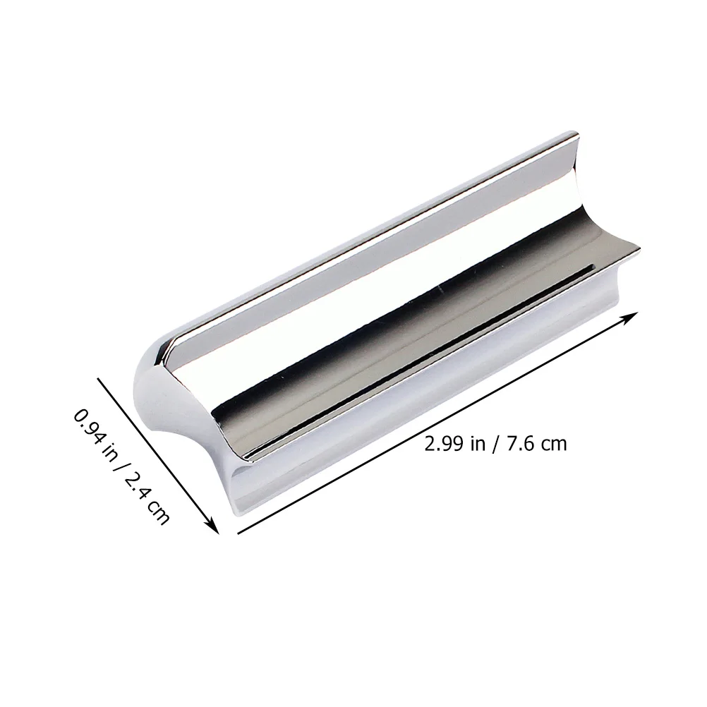 

2Pcs Durable Stainless Steel Guitar Slides Hard Chrome Plated Finger Slide Excellent Craftsmanship For Professional Players