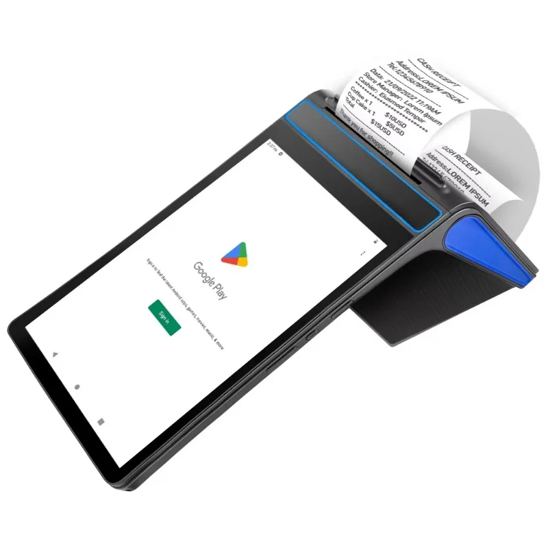 80mm Printer Android 12 8 Inch OEM Smart Cash Register Mobile Touch Screen Handheld Payment Android Pos Terminal