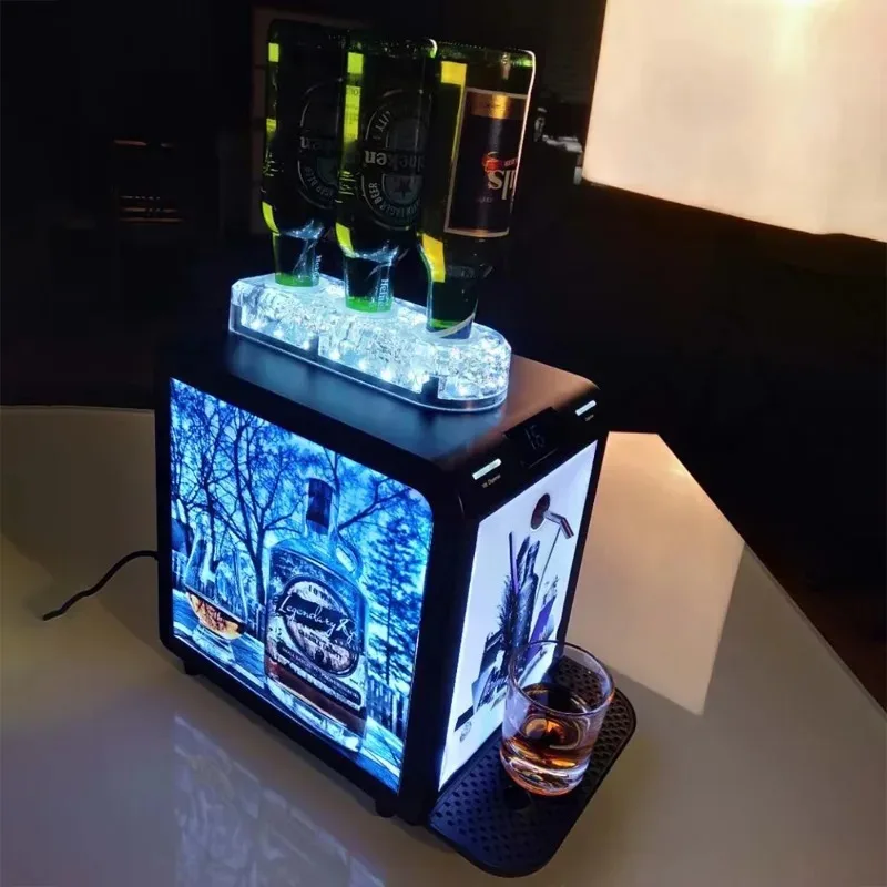 

Fast Cool Wine/Liquor Bottle Chilling Machine Dispenser for Champagne Cocktails Liquor Shot Chiller Dispenser