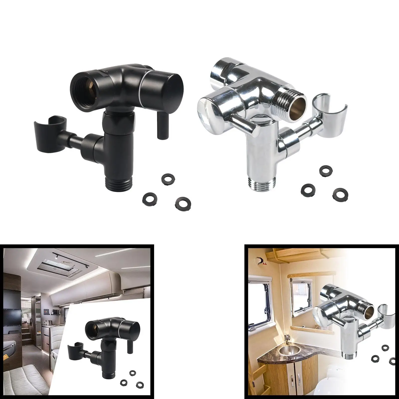 

Переключатель душевого кронштейна с креплением для ручного душа, простая установка, трехсторонняя душевая система, фиксированная распылительная головка для радиоуправляемых автомобилей, сменный аксессуар