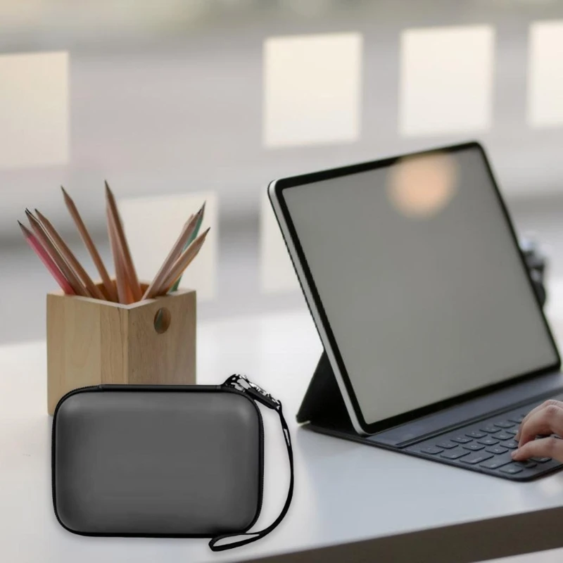 Estojo transporte para impressora fotográfica bolso 1s, estojo rígido viagem com zíper, bolsa bolso interno malha