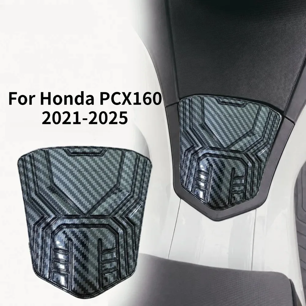 Water Transfer Carbon Fiber Fuel Tank Cap Cover for Honda PCX160 2021-2025, Durable Easy Install Scooter Mod Accessory