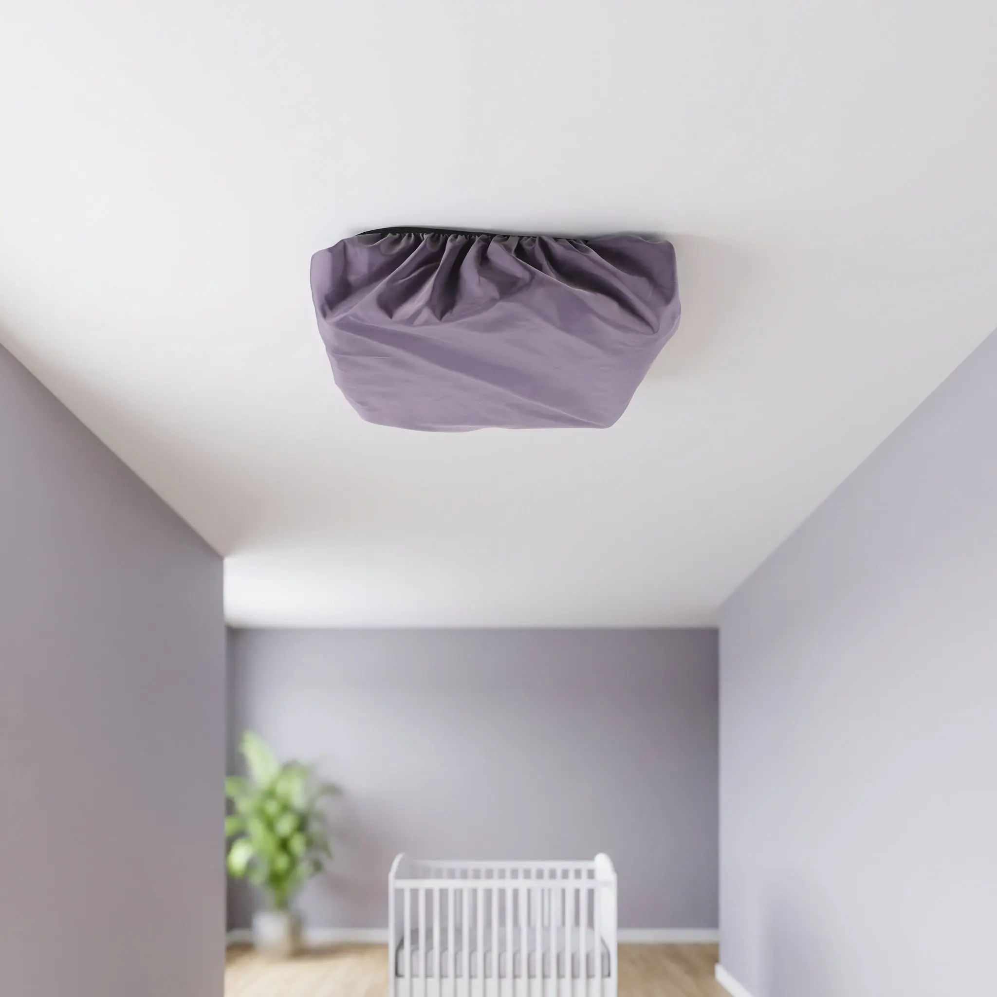 Fabric Lampshade Ceiling Lamp Shade Diffuser Nursery Ceiling Light Shade Square Design Soft Diffused Lighting Anti-Glare Light