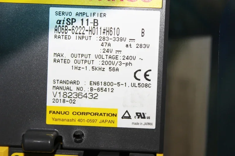 العلامة التجارية الجديدة Fanuc Ac Servo Drive A06B-6222-H011 # وحدة مكبر للصوت H610 لآلات CNC