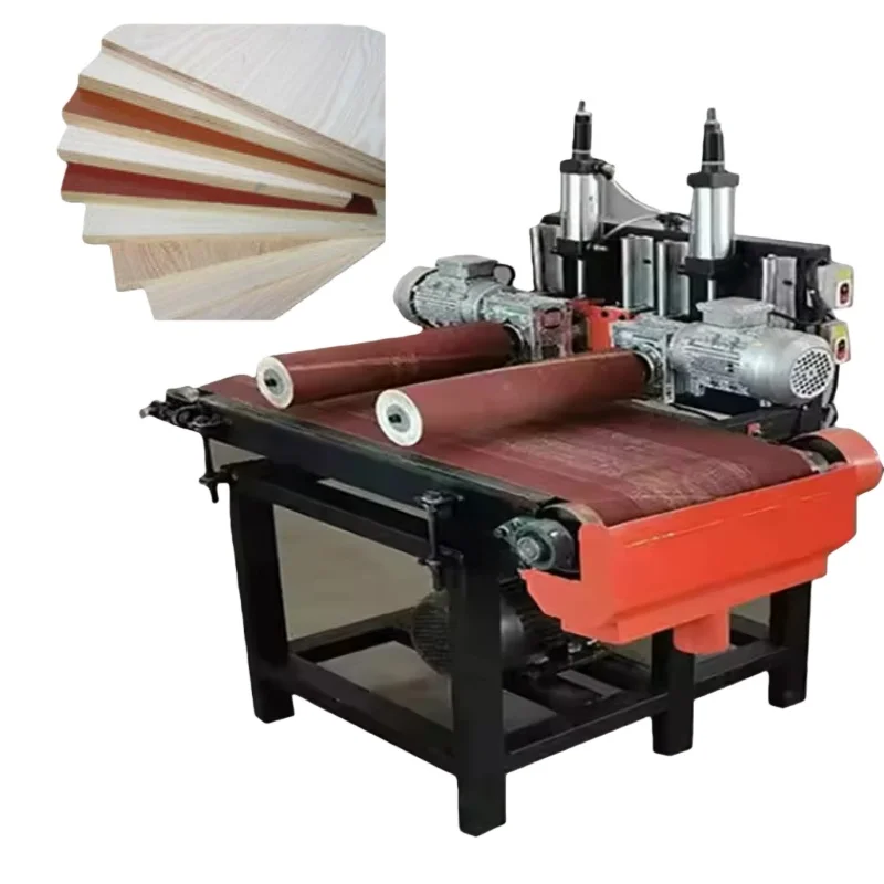 Wood Sander for Wood Surface Grinding Machine Woodworking Machinery Double Roller Drum Sander Belt Sander Polishing Grinding