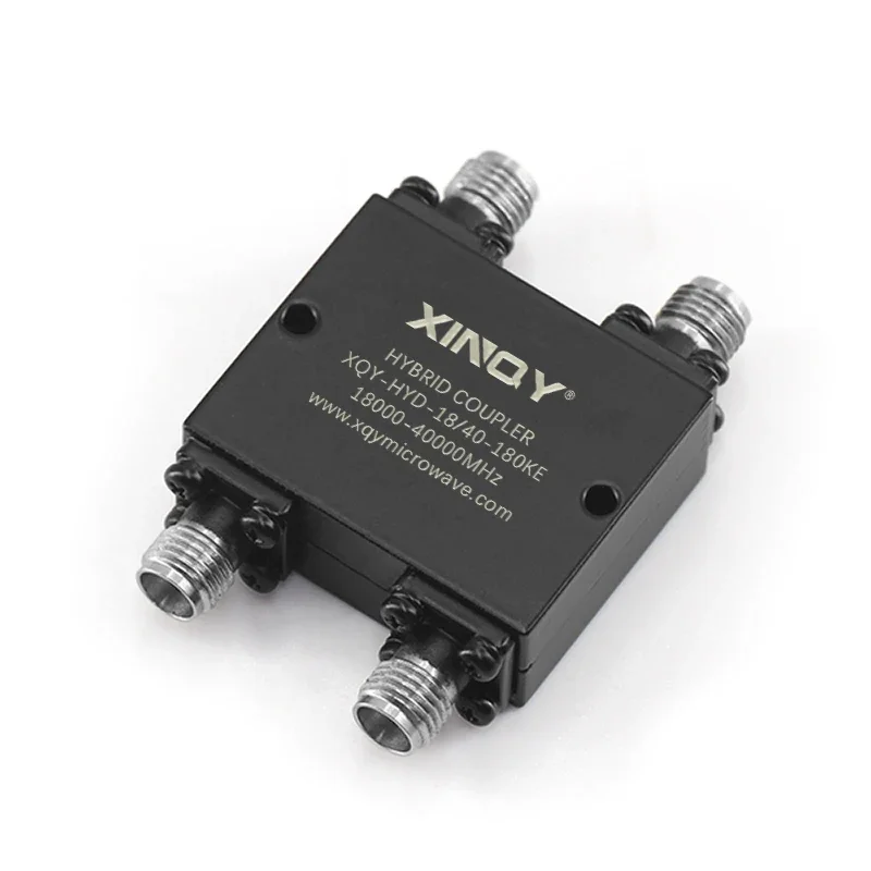 ตัวรวมสัญญาณไฮบริด XINQY 2 เข้า 2 ออก 18000~40000 เมกะเฮิรตซ์ ขั้วต่อ 2.92 มม.-ตัวเมีย 50 โอห์ม ตัวเชื่อมต่อไฮบริด 180/90 องศา