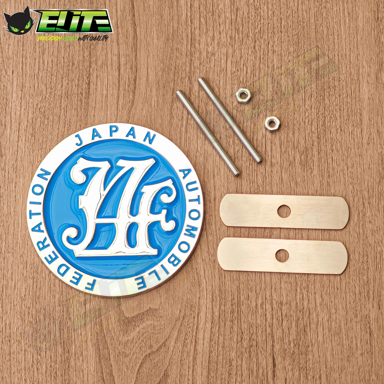 Japan Automobile Federation JAF METAL Emblem Badge For All Cars