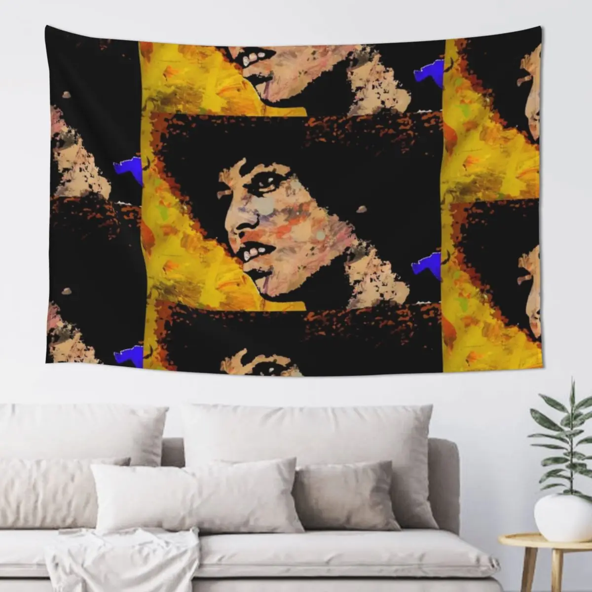 ANGELA DAVIS-4C Tapestry Things To Decorate The Room Carpet Wall Room Decor Tapestry