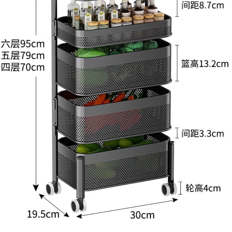 Organizer Cart with Wheels Hairdressing Carts Cosmetics Trolley Cosmetic Helper Clinical Service Aesthetic Werkkar Wyb7.2