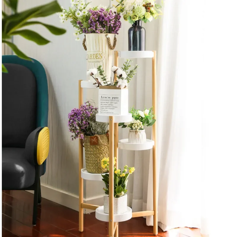 Beautiful Shelves For Plants Multi-layer Bold Flower Stand Anti-rust Decorated Shelves Multi-scene Suitable Rack For Plants