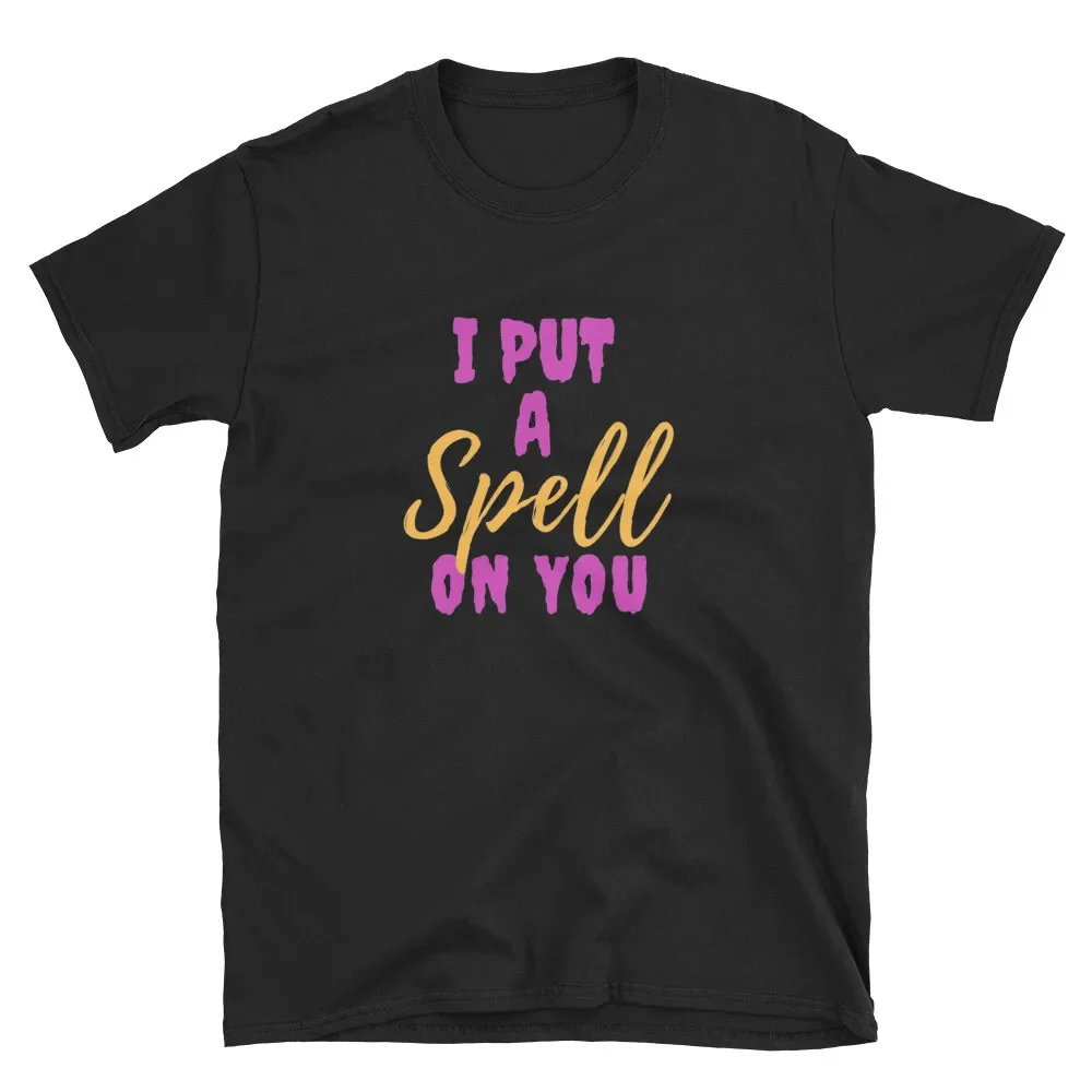 I Put a Spell On You T Shirt Gift Halloween Novelty Witch Wicca Pagan Interest